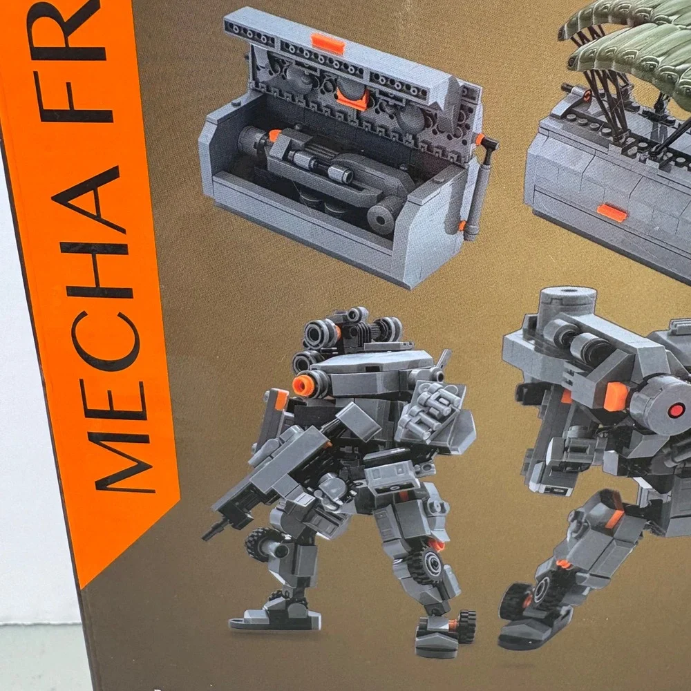MyBuild Mecha Frame Armed Forces 7004 Stryker Building Kit Grey Robot Toy HTF